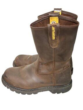 CAT 10" Revolver Work Boot Pull-on Puncture Resistant Soft Toe ASTM rated 8.5M